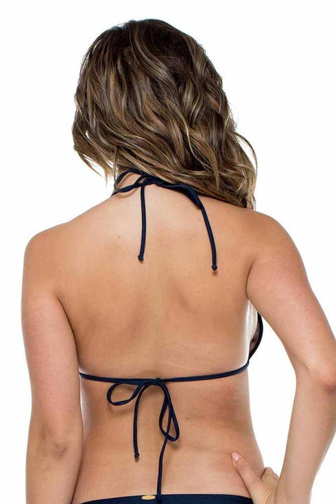 Luli Fama El Malecon Molded Push Up Bandeau Halter Top