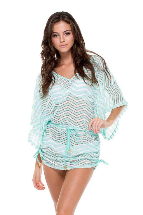 Luli Fama El Malecon Cabana V-neck Dress