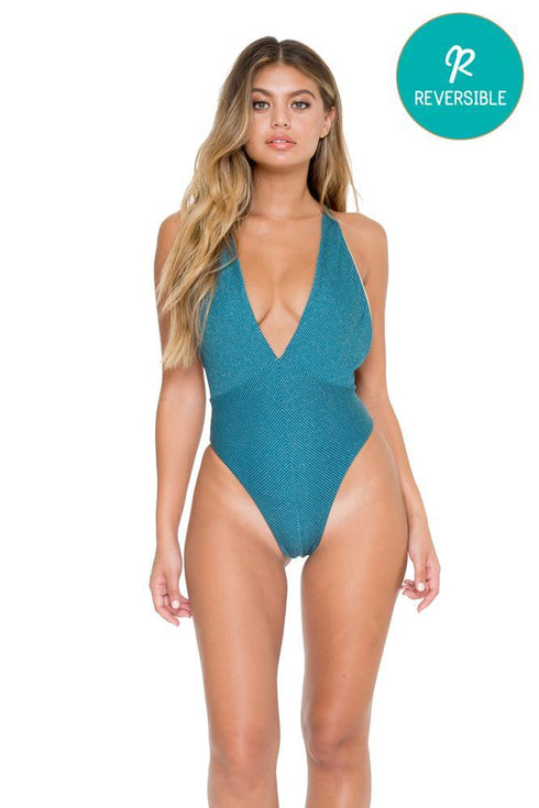 Luli Fama Havana Nights Deep V One Piece Bodysuit