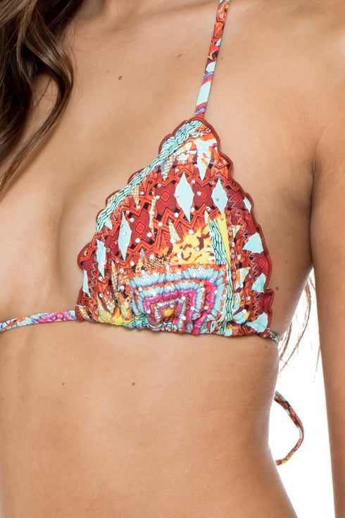 Luli Fama Yemaya Wavey Triangle Top