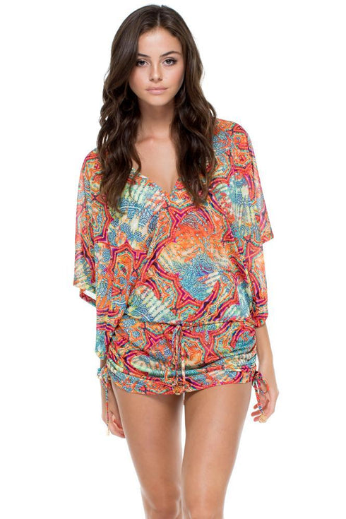 Luli Fama La Bella De Cuba Cabana V-neck Dress