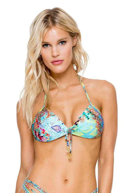 Luli Fama Cayo Hueso So Close Crystal Molded Push Up Top