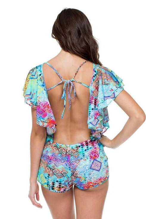 Luli Fama Cayo Hueso So Close Butterfly Romper