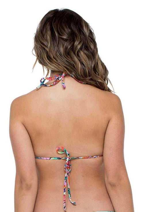 Luli Fama Viva Cuba MOLDED PUSH UP BOW BANDEAU TOP