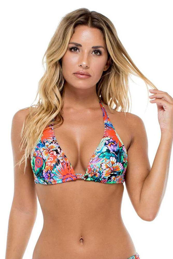 Luli Fama Viva Cuba Triangle Halter Top