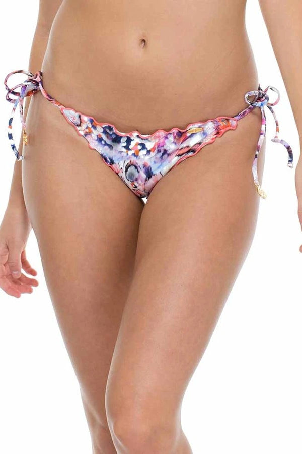Luli Fama Cienfuegos WAVY RUCHED BRAZILIAN TIE SIDE BOTTOM