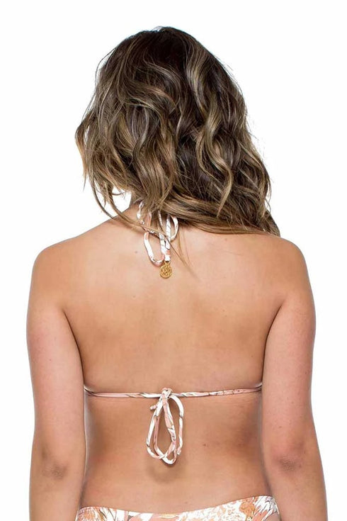 Luli Fama Amor Tabaco Y Ron CAMILA MESH TRIANGLE TOP