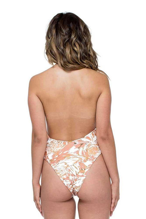 Luli Fama Amor Tabaco Y Ron COHIBA MESH ONE PIECE BODYSUIT