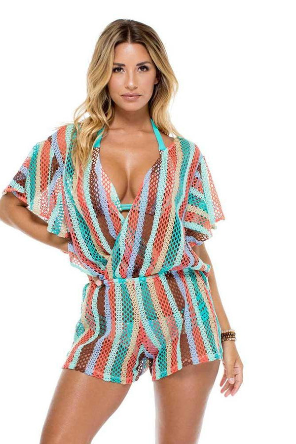 Luli Fama La Gloria Cubana Open Back Butterfly Romper