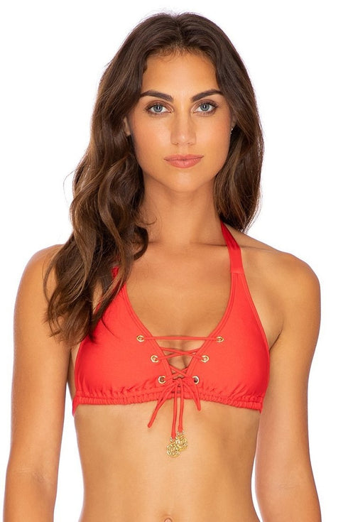 Luli Fama Mambo TRIANGLE HALTER TOP