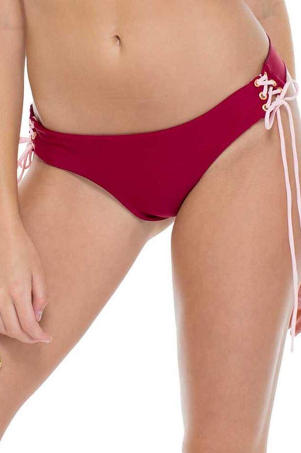 Luli Fama La Corredera RUCHED BRAZILIAN TIE SIDE BOTTOM