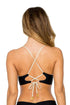 Luli Fama Buena Vista Black Reversible Drawstring Halter Top