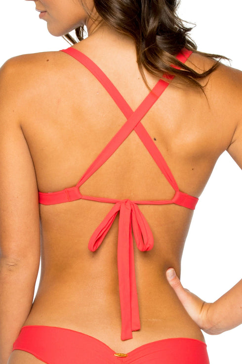 Luli Fama La Cabaña Cross Front Cut Out Top