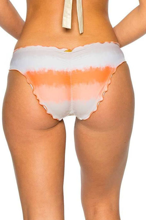 Luli Fama Los Flamencos Lurex Trim Full Ruched Back Bottom