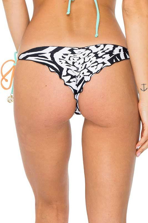 Luli Fama Cayo Setia Brazilian Ruched Back Tieside Bottom