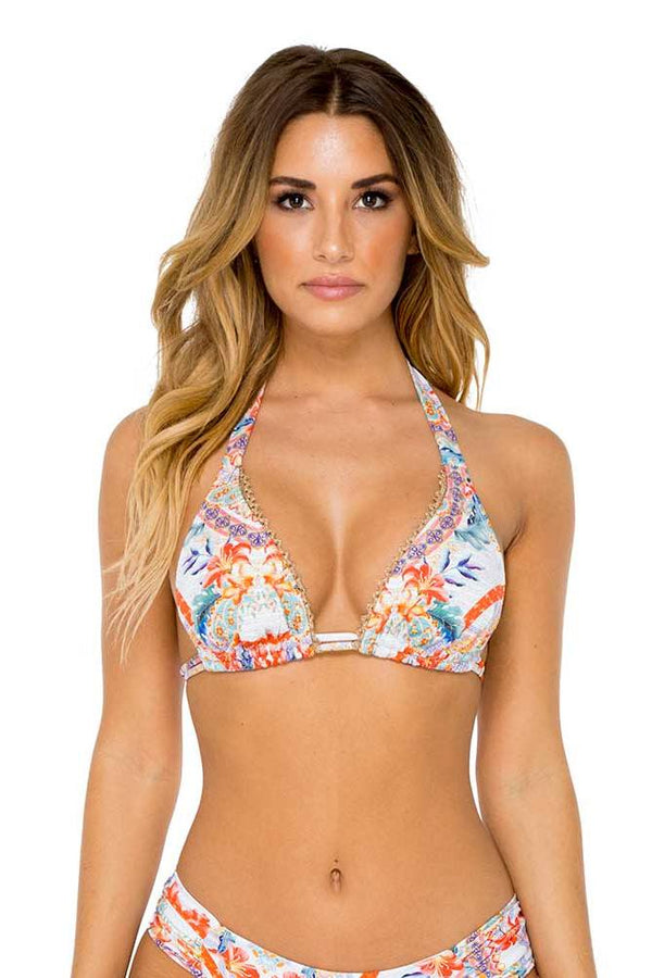 Luli Fama Merenguito Triangle Halter Top