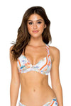 Luli Fama Merenguito Molded Push Up Bandeau Halter Top