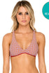 Luli Fama Torre De Oro Reversible Cross Back Halter Top
