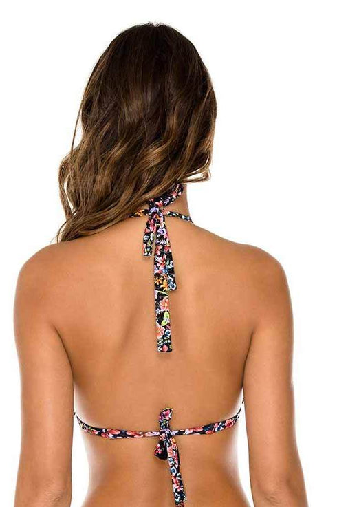 Luli Fama Noches De Sevilla Lace Trim Triangle Halter