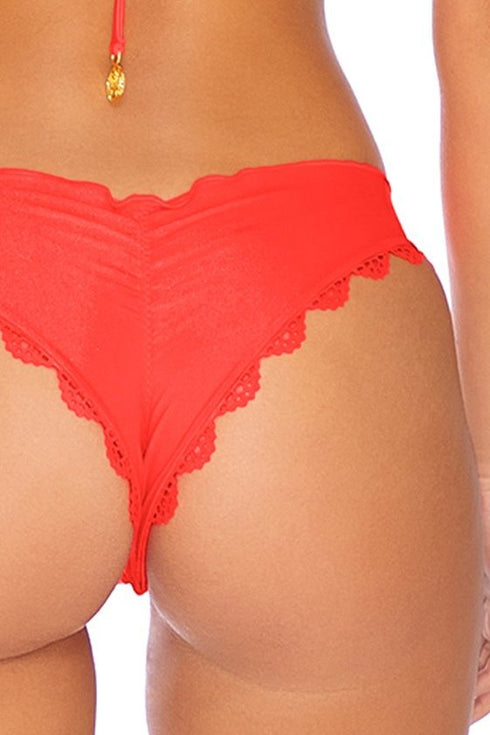 Luli Fama Noches De Sevilla WAVEY RUCHED BACK BRAZILIAN BOTTOM