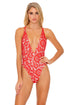 Luli Fama Corazon De Seda C/Seda Deep V One-piece