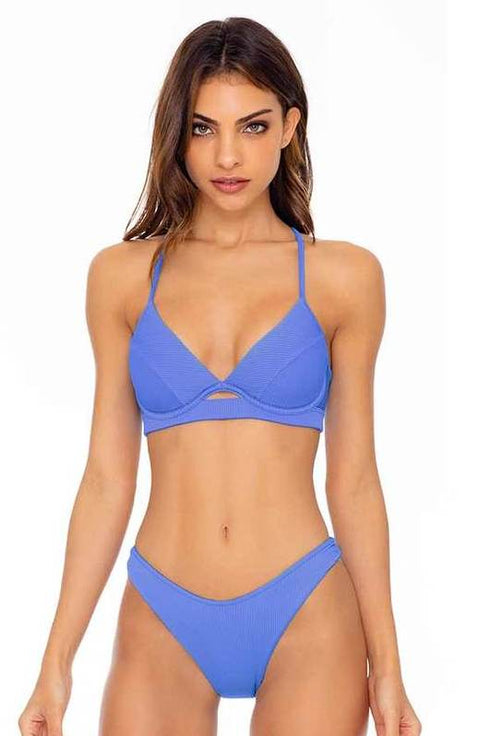 Luli Fama Triana Cut Out Underwire Halter