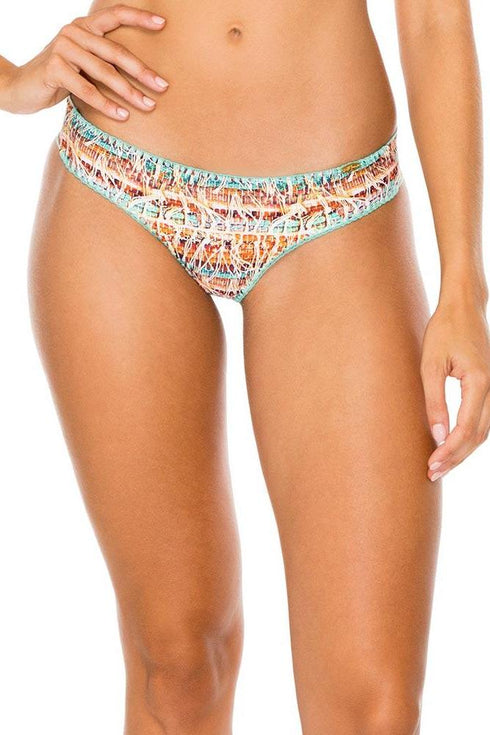 Luli Fama Almeria Reversible Seamless Wavy Back Ruched Bottom