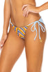 Luli Fama Plaza España Wavy Tie Side Ruched Full Bottom
