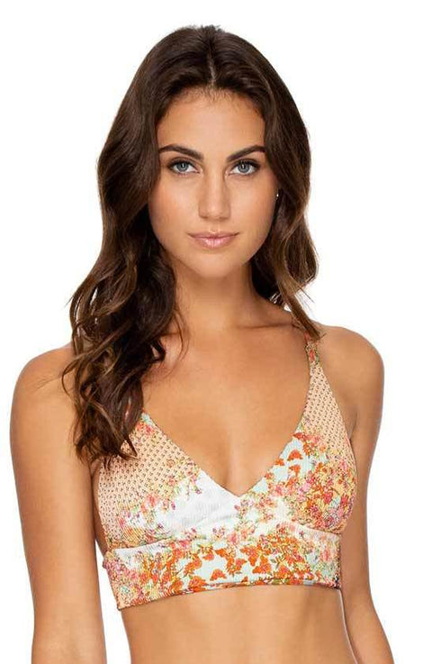 Luli Fama Salty But Sweet Halter Bustier Top