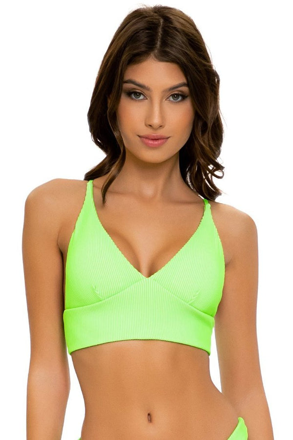 Luli Fama Luli Babe In Miami CROSS BACK BUSTIER TOP