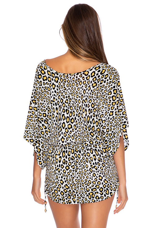 Luli Fama Wild Side V-NECK DRESS