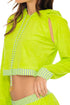 Luli Fama Glow Baby Glow Cropped Jacket