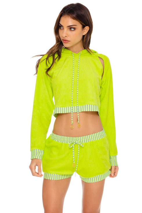 Luli Fama Glow Baby Glow Cropped Jacket