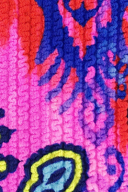 Luli Fama Pink Lagoon Bandeau bikini top