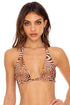 Luli Fama Safari Dreams TRIANGLE HALTER TOP