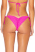 Luli Fama Pura Curiosidad WAVEY RUCHED BACK BRAZILIAN TIE SIDE BOTTOM