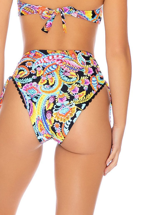 Luli Fama Moon Nights LACE TRIM HIGH WAIST BOTTOM