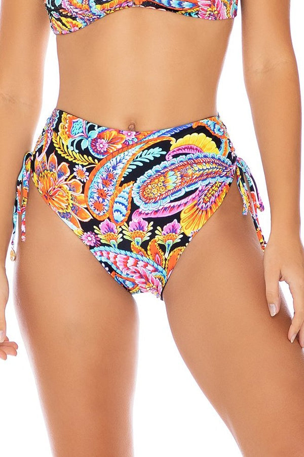 Luli Fama Moon Nights LACE TRIM HIGH WAIST BOTTOM