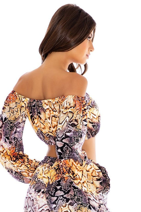 Luli Fama Skins Laced Up Crop Top