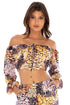 Luli Fama Skins Laced Up Crop Top