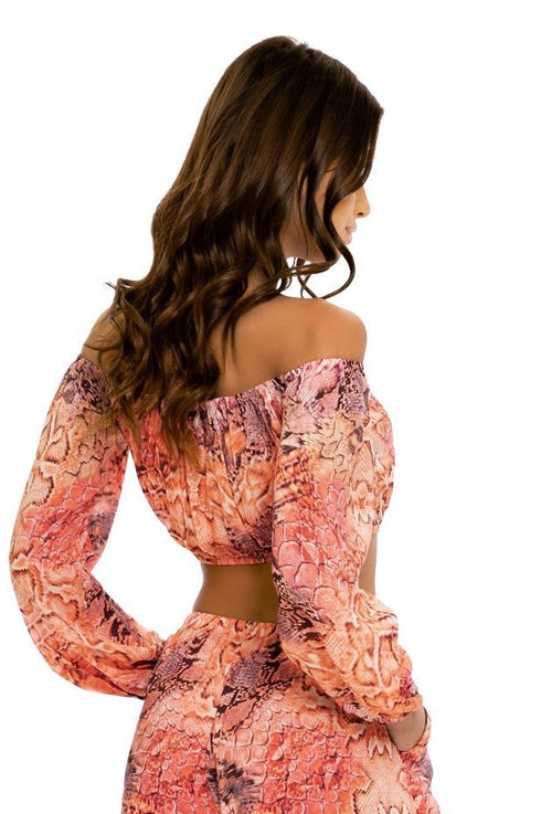 Luli Fama Skins Laced Up Crop Top