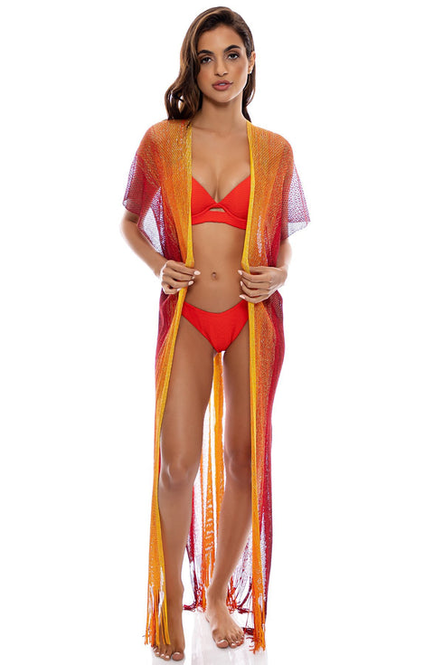 Luli Fama Sunshine Addict Long Caftan