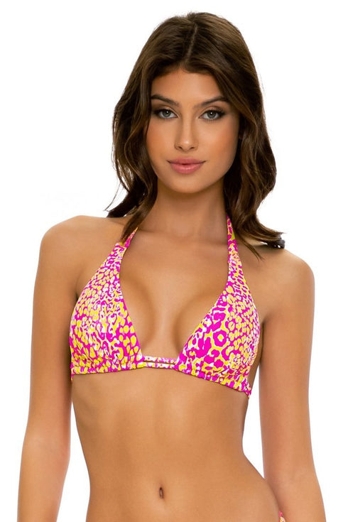 Luli Fama Wild Sweetheart TRIANGLE HALTER TOP