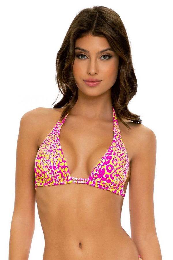 Luli Fama Wild Sweetheart TRIANGLE HALTER TOP