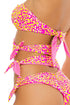 Luli Fama Wild Sweetheart Knot Bow Tie Side Bandeau One Piece