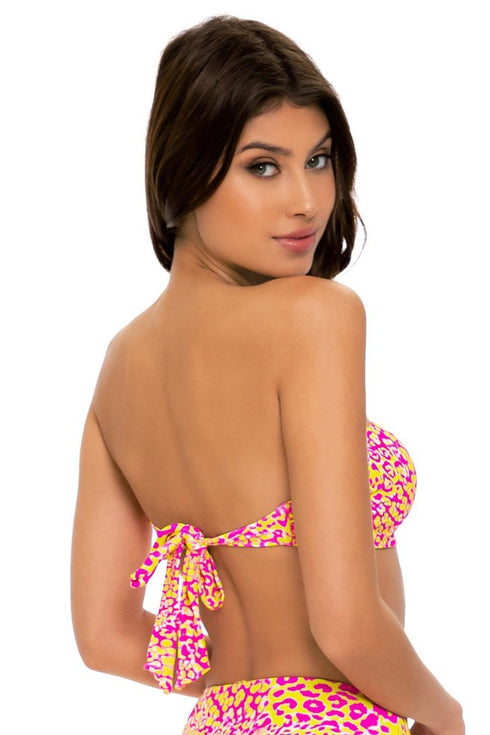 Luli Fama Wild Sweetheart KNOT BOW BANDEAU