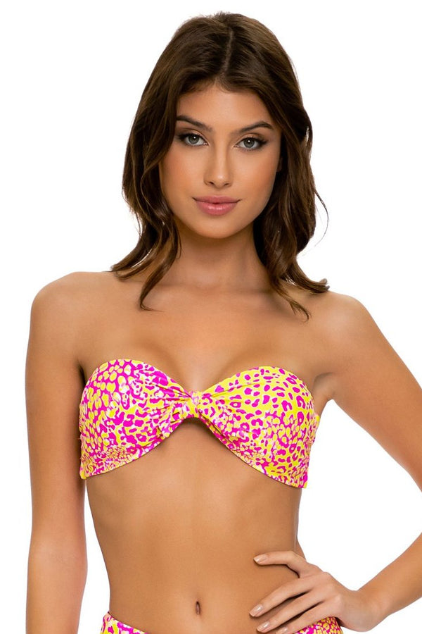 Luli Fama Wild Sweetheart KNOT BOW BANDEAU