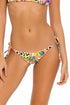 Luli Fama Shocking Florals WAVEY RUCHED BACK BRAZILIAN TIE SIDE BOTTOM