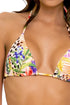 Luli Fama Shocking Florals TRIANGLE TOP