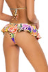 Luli Fama Shocking Florals RUFFLE WAVEY BACK RUCHED BOTTOM